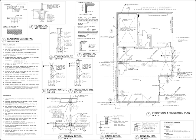 commercial construction blueprints