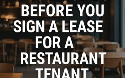 🍽️ 5 Things You Must Do Before Signing a Lease for Your Restaurant Tenant Finish Design